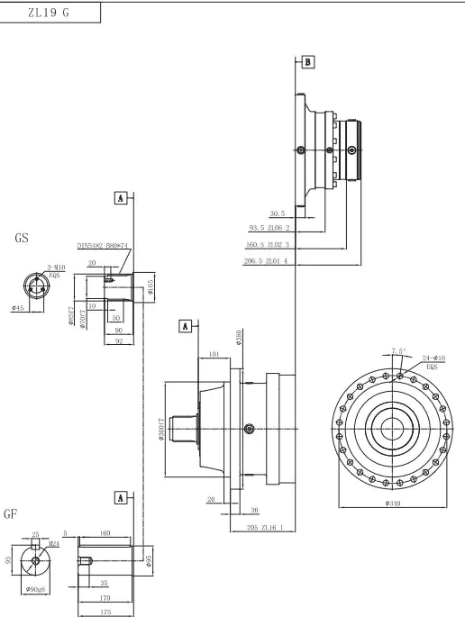 ZL19 Planetary Gearbox Reducer