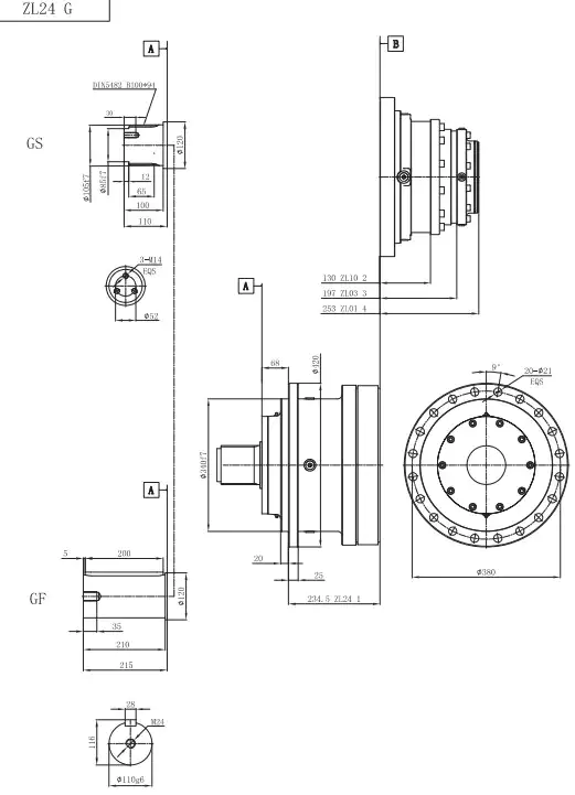 ZL24 Planetary Gearbox Reducer