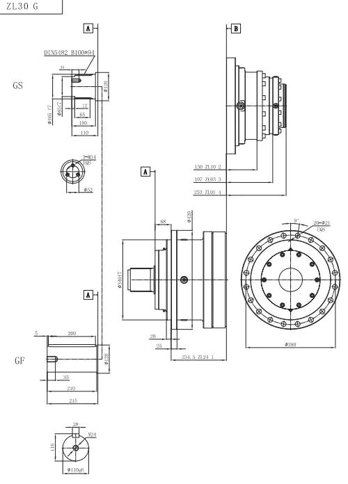 ZL30 Planetary Gearbox Reducer