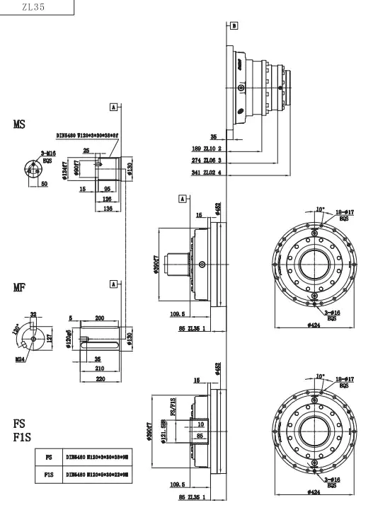 ZL35 Planetary Gearbox Reducer