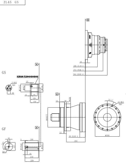 ZL45 Planetary Gearbox Reducer