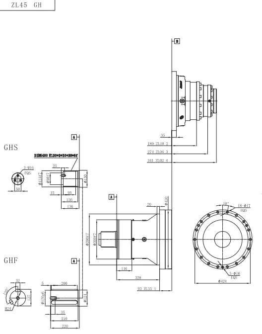 ZL45 Planetary Gearbox Reducer