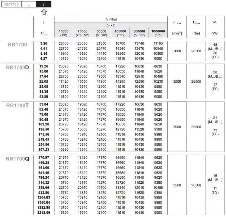Replacement of Reggiana Riduttori RR1700 Replacement Planetary Gearbox Reducer