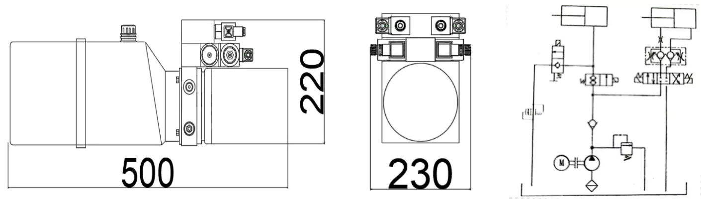 Mobile Scissor Fork Platform Hydraulic Power Unit