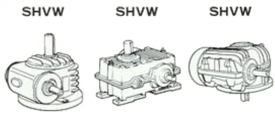 Worm Gear Reducer-Replacement of Mitsubishi Heavy Worm Gear Unit SHVW Series Base Mounting Single Stage Reducer SHVW80L(R)-6.3