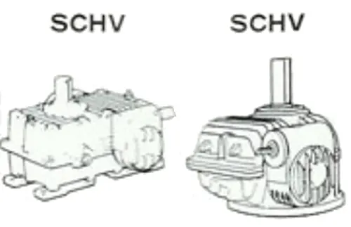 Worm Gear Reducer-Replacement of Mitsubishi Heavy Worm Gear Unit SCHV Series Base Mounting Double Stage Reducer SCHV400L(R)-1000