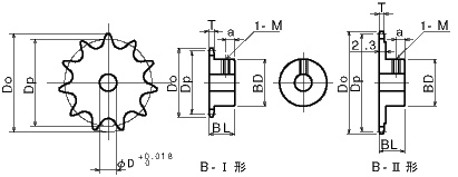 SUS FB Standard Sprockets SUS FBP11B