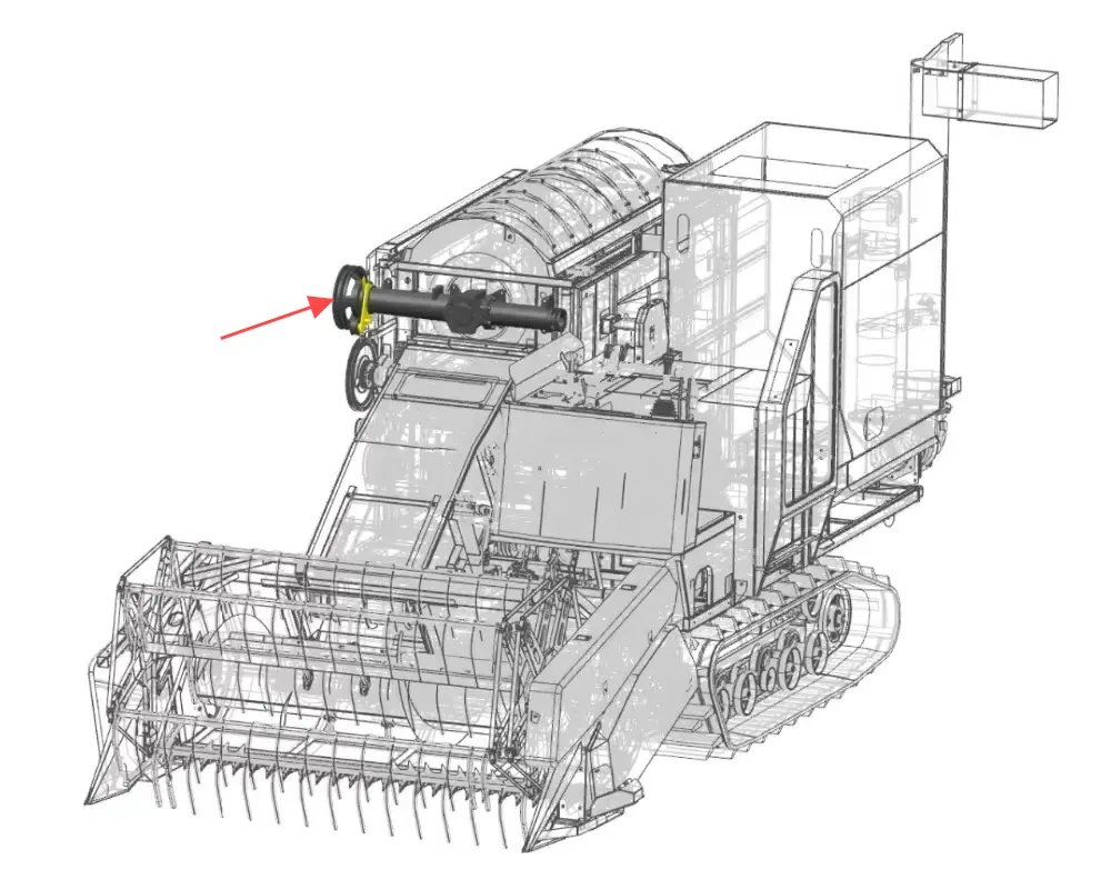 Agricultural Grain Harvester Reversing Gearbox for Grain Harvesting