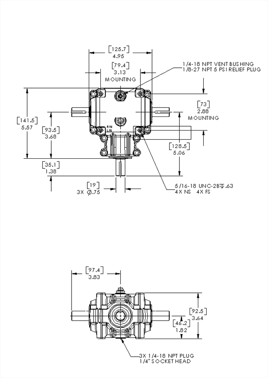 Gearbox for Agricultural Machinery 100 Series