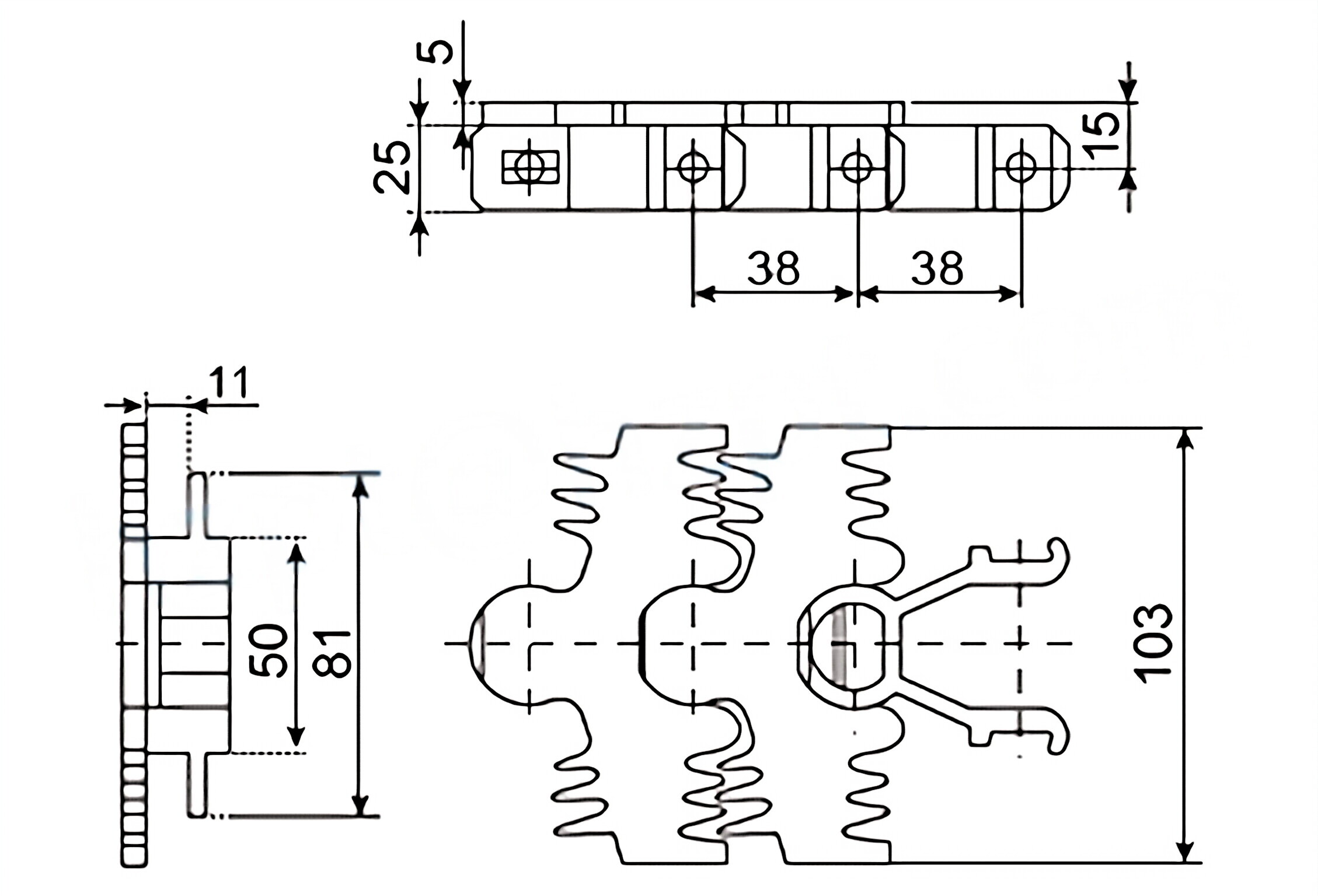 Flexible Chains for 83A 83B 83C 103A 140A3 104A4 146A