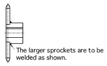 Weld Finish Sprocket (ANSI)