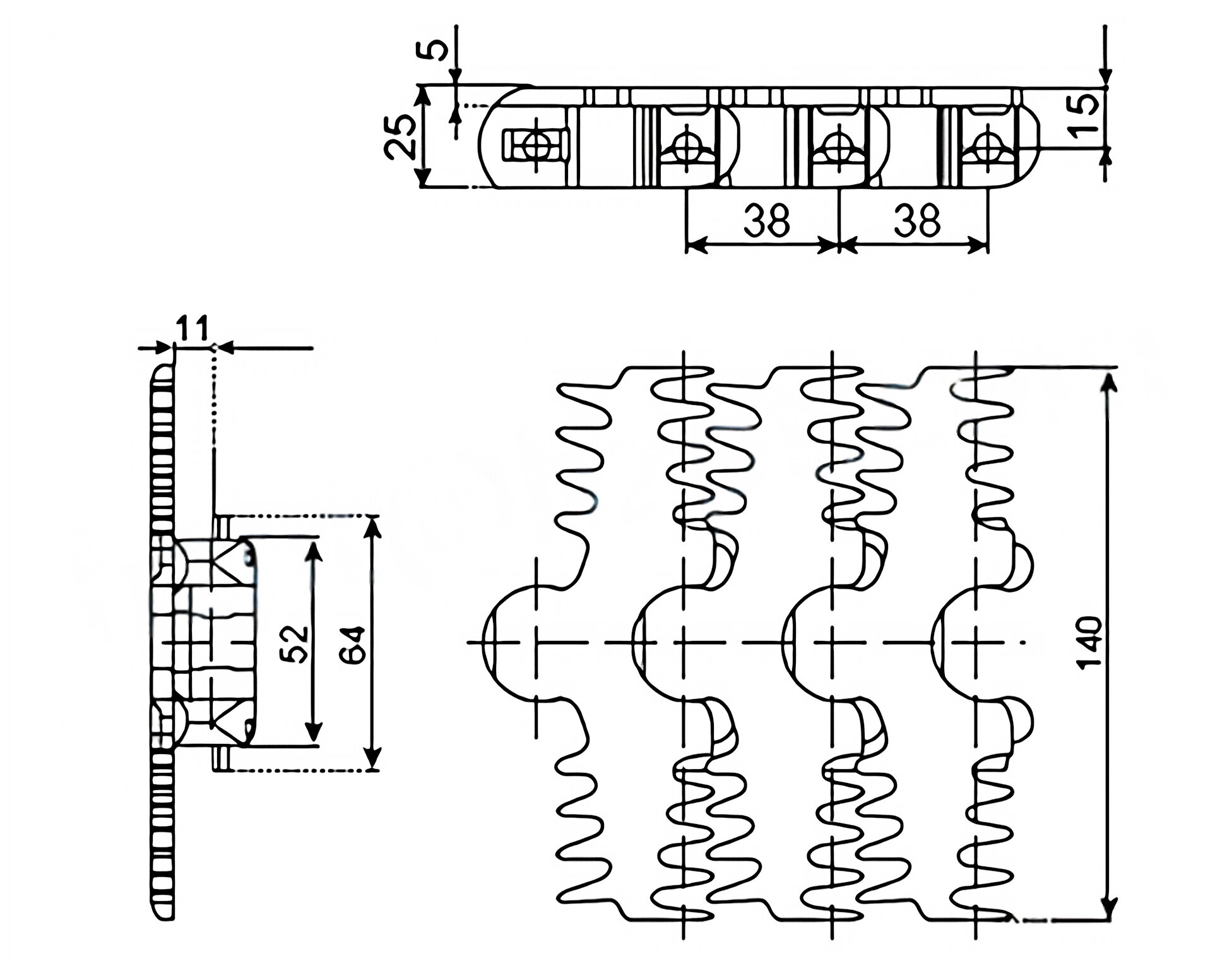 Flexible Chains for 83A 83B 83C 103A 140A3 104A4 146A