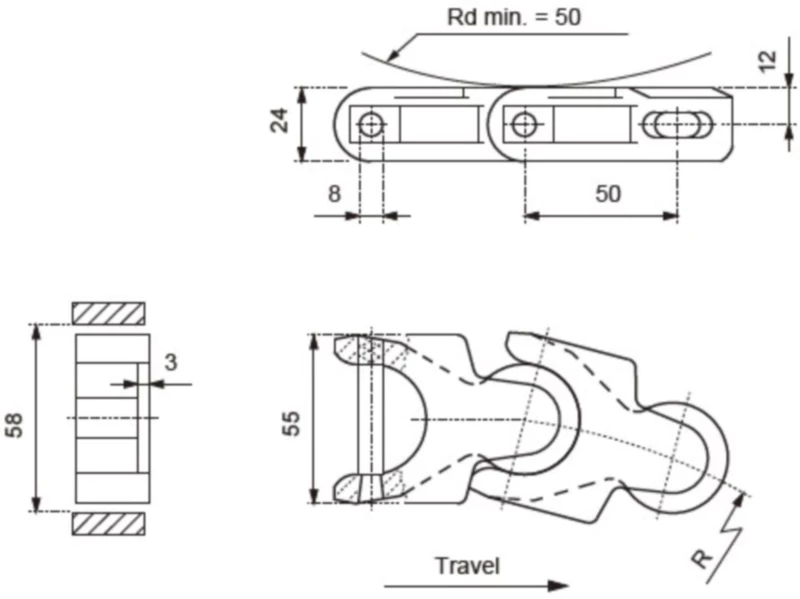 Plastic Multiflex Chain Replacement Of System Plast 1700