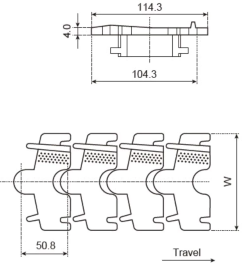 Plastic Multiflex Chain Replacement Of System Plast 1723TAB - R
