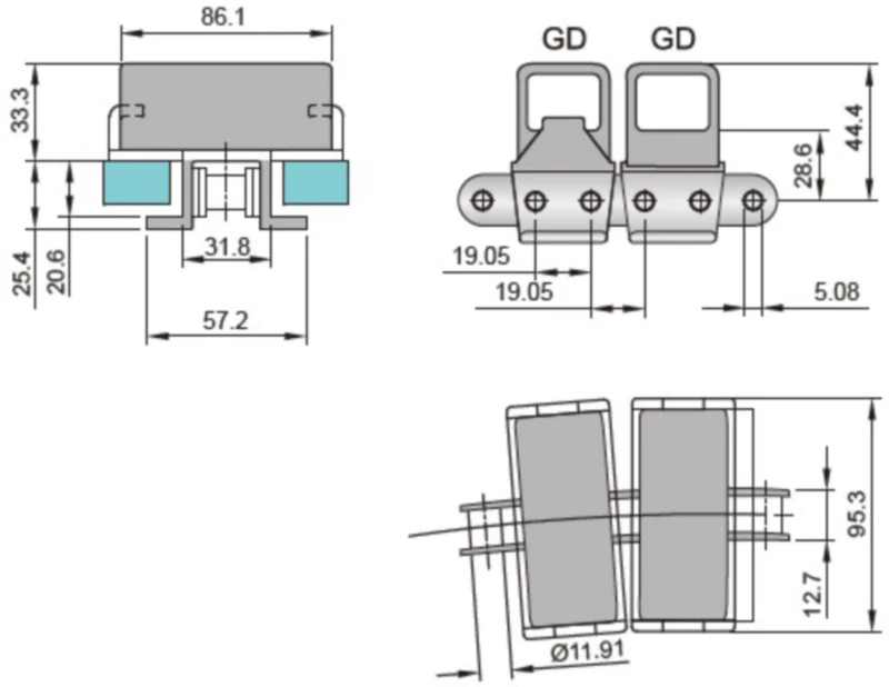 Plastic Conveyor Chains With Snap On Gripper Replacement Of System Plast 1873GD - K375