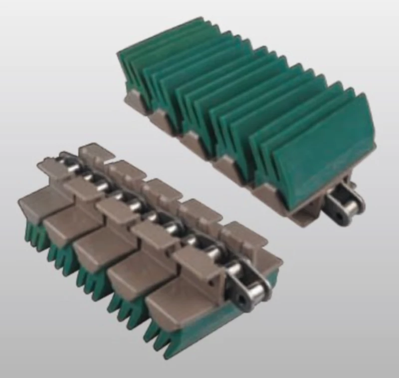 Plastic Conveyor Chains With Snap On Gripper Replacement Of System Plast 1873GJ3A - K375