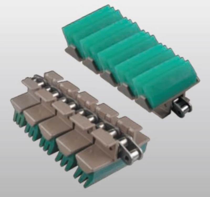 Plastic Conveyor Chains With Snap On Gripper Replacement Of System Plast 1873GJ3B - K375