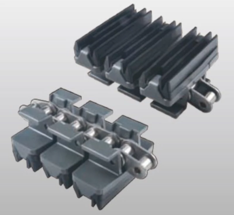 Plastic Conveyor Chains With Snap On Gripper Replacement Of System Plast 1873GJ4 - K325