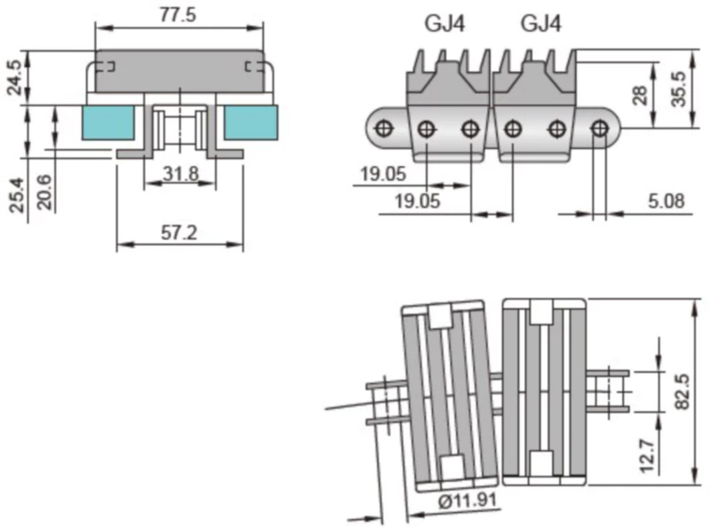 Plastic Conveyor Chains With Snap On Gripper Replacement Of System Plast 1873GJ4 - K325