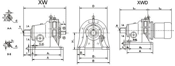 Cyclo Drive Reducer XWD Type Gearbox