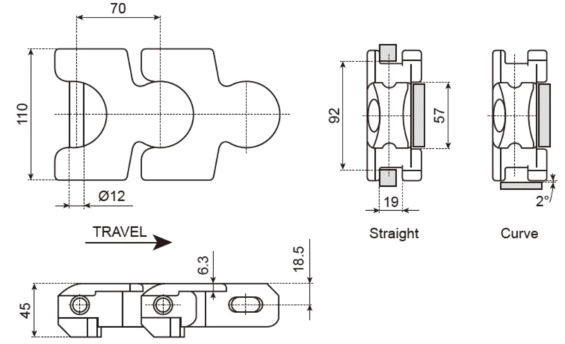 Plastic Multiflex Chain Replacement Of System Plast 2700