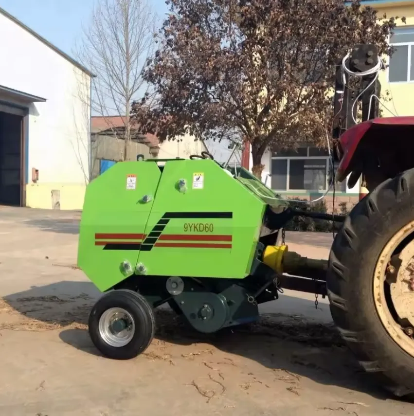 Full-Automatic Mini Hay Round Baler for Agricultural Hay Baling