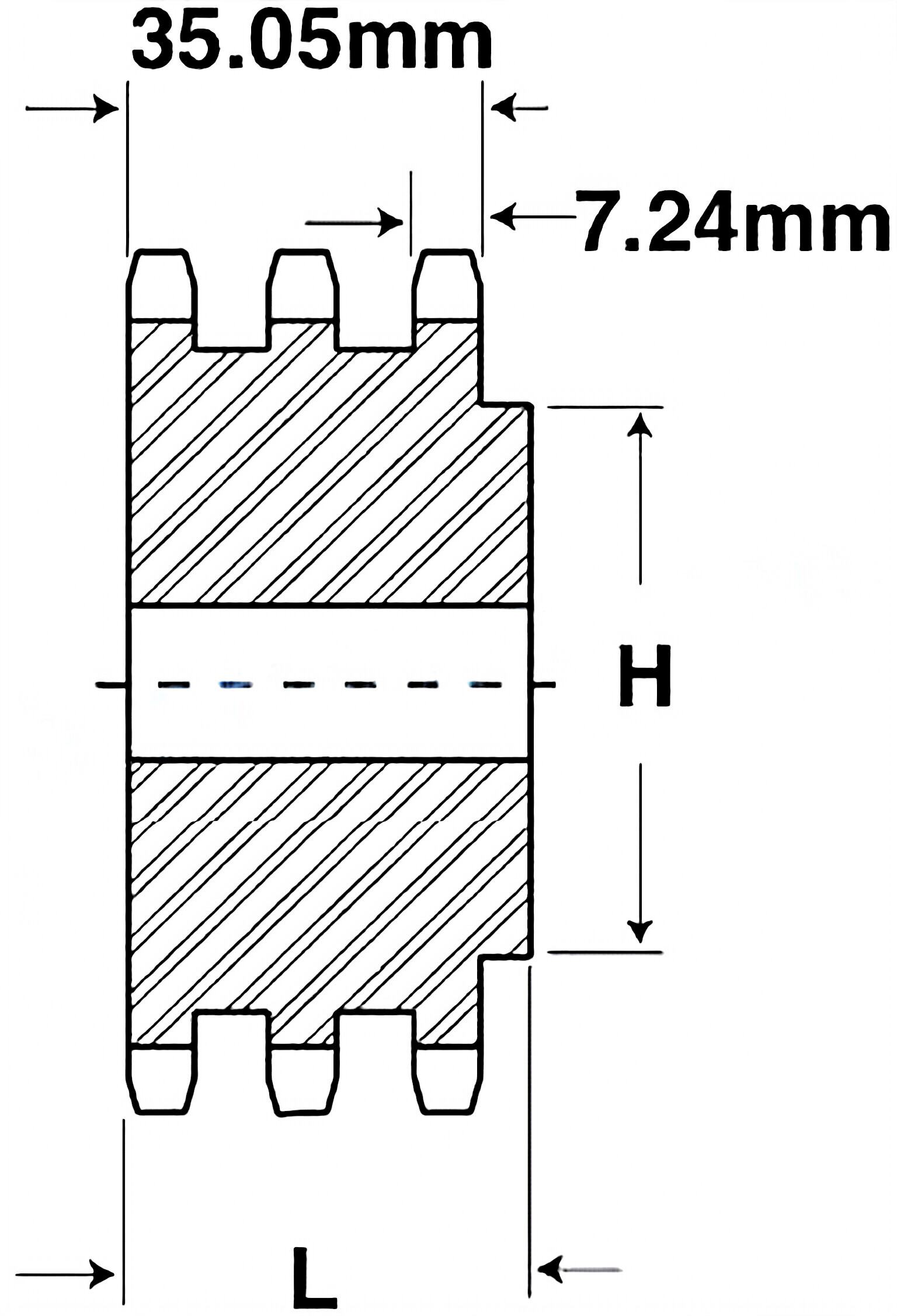 08B-3 Metric Roller Chain Sprockets