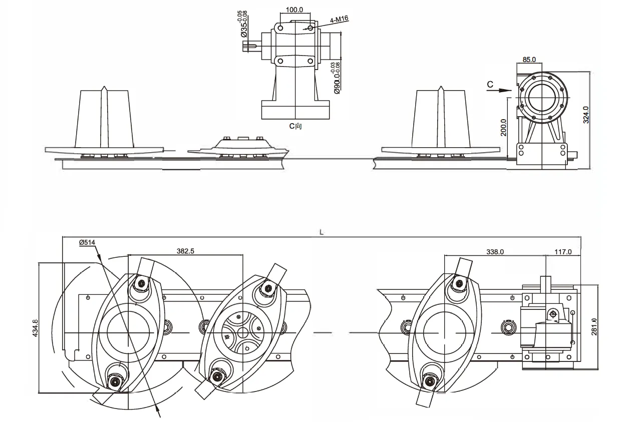 3-Point Hitch Mower Cutter Bar (Tractor-mounted Mower Cutter Bar) RDF-GC for Disc Mowers