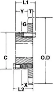 #35 QD-Bushed Roller Chain Sprocket