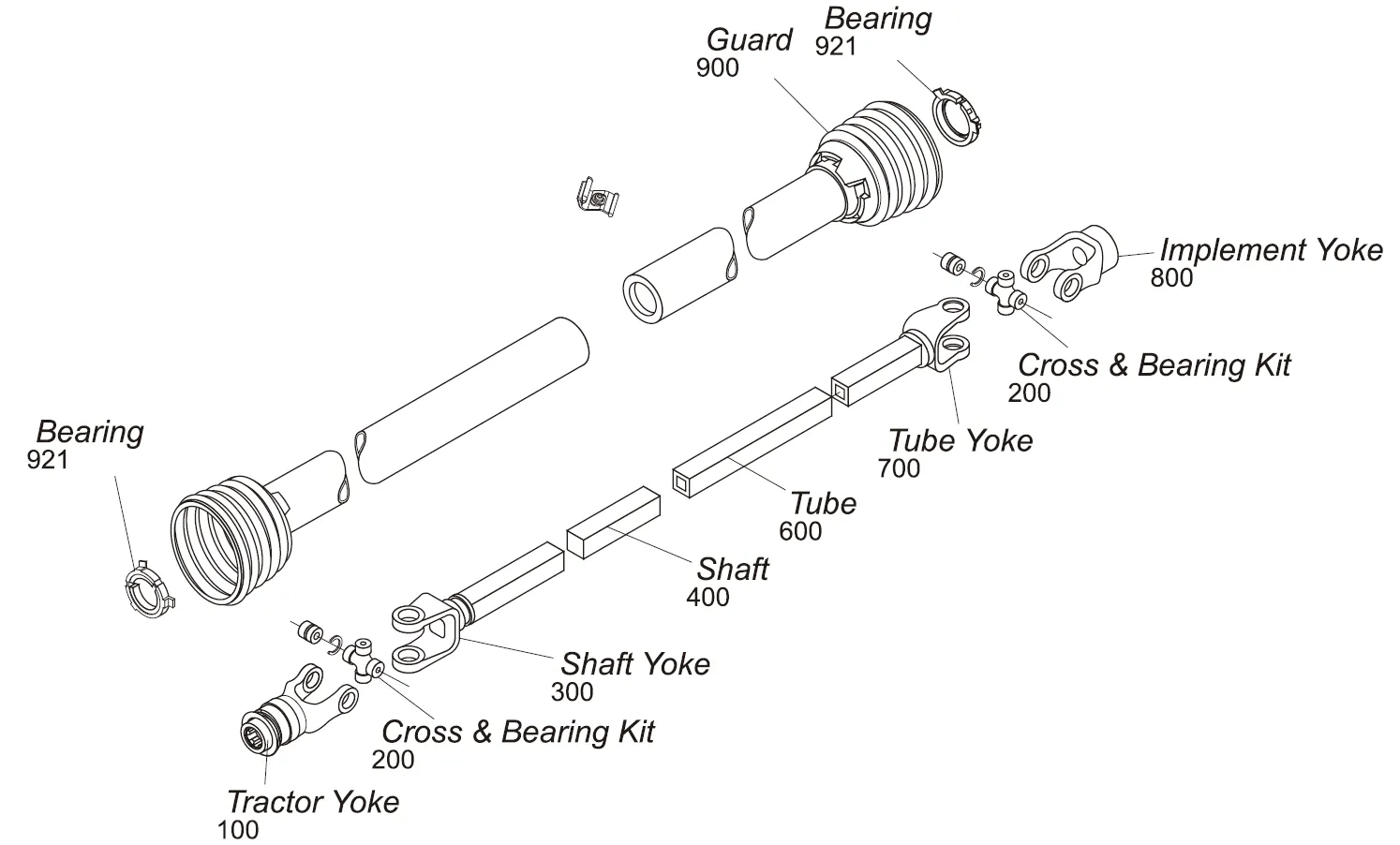 6 Series PTO Shaft-Replacement of Weasler PTO Shaft