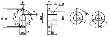 FBN Standard Sprockets FBN 100B