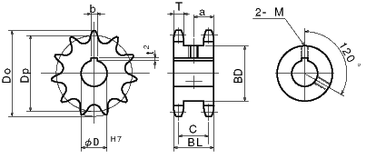 FB Single Double Sprockets FBN 50SD