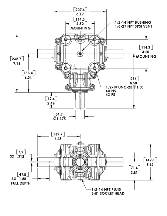Gearbox for Agricultural Machinery 500 Series
