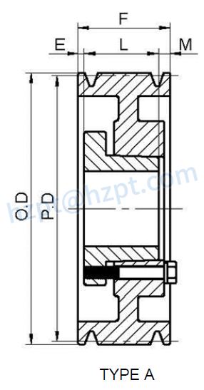 5V Series Cast Iron Five-Groove QD Sheaves for “5V” Belts