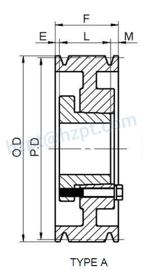 5V Series Cast Iron Ten-Groove QD Sheaves for “5V” Belts
