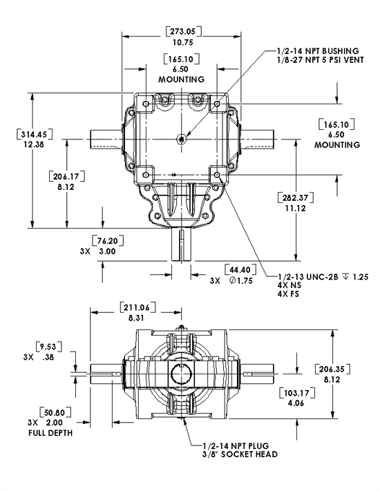 Gearbox for Agricultural Machinery 600 Series