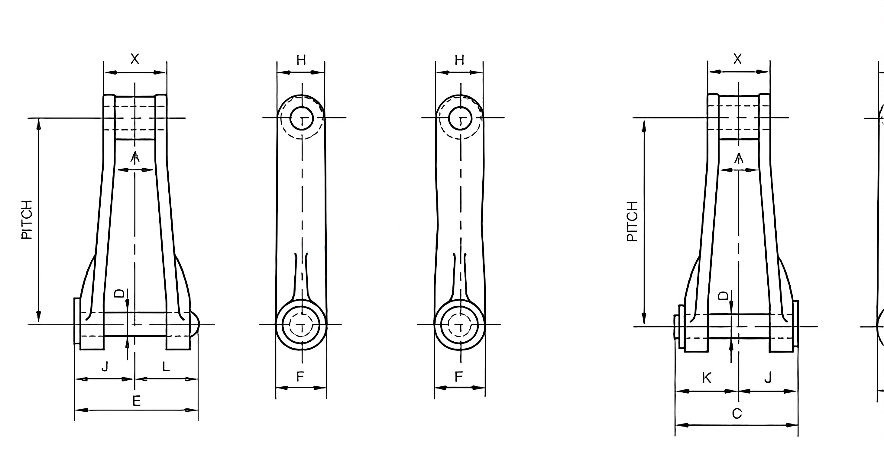 700 Class Pintle Chain 701/720/720S/720SC/730/730SC/788