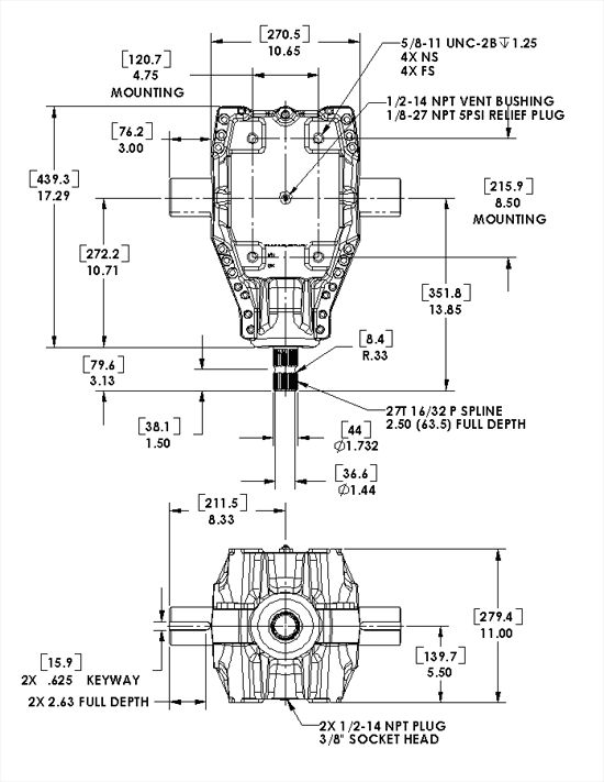 Gearbox for Agricultural Machinery 700 Series