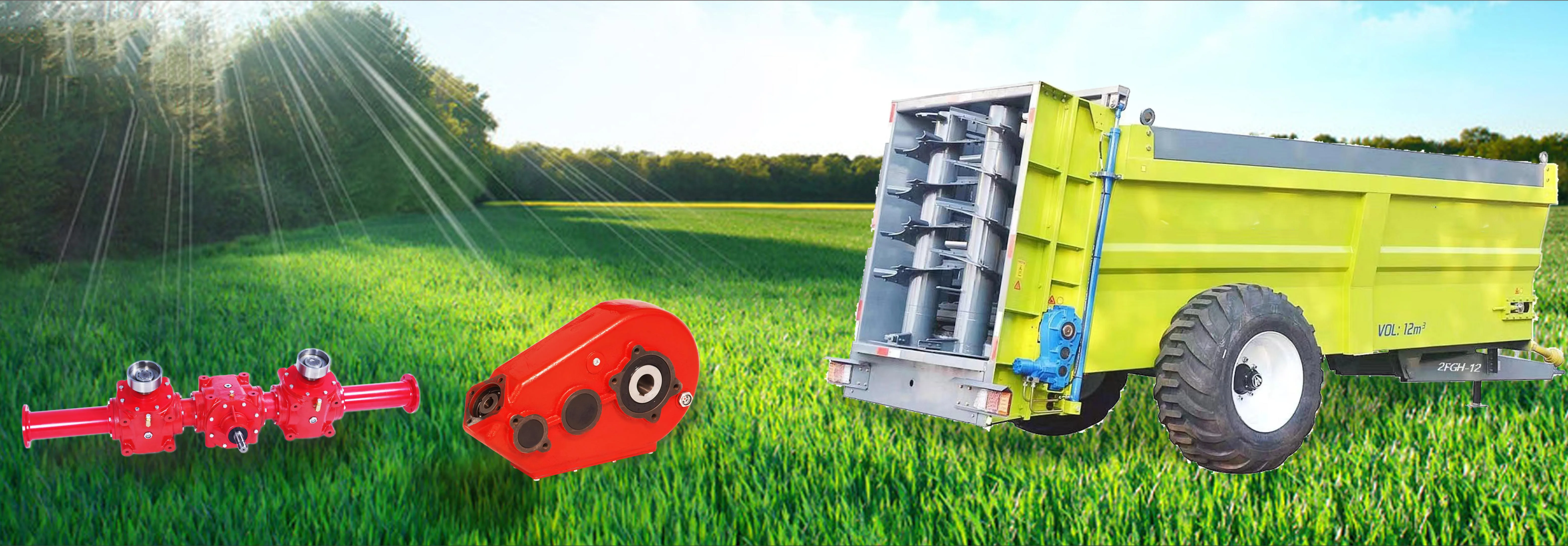Fertilizer Seeder Gearbox EP35 for Fertilizer Broadcaster