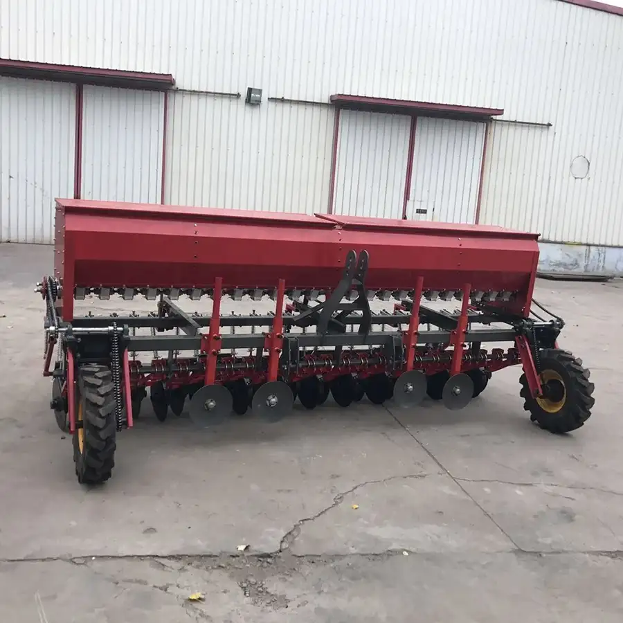Tractor Mounted Wheat Seeder Grass Planter with Fertilizer Box