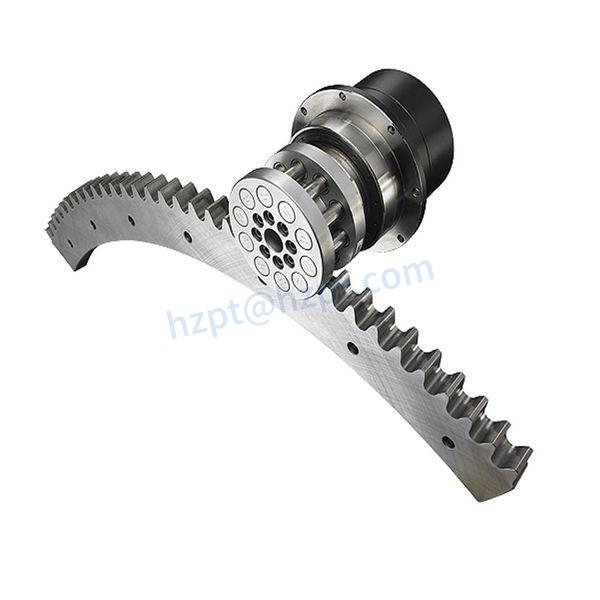 Curved Rack and Pinion Gear