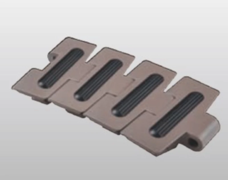 Plastic Flat Top Chains With Rubber Top Replacement Of System Plast 880TAB-K325G