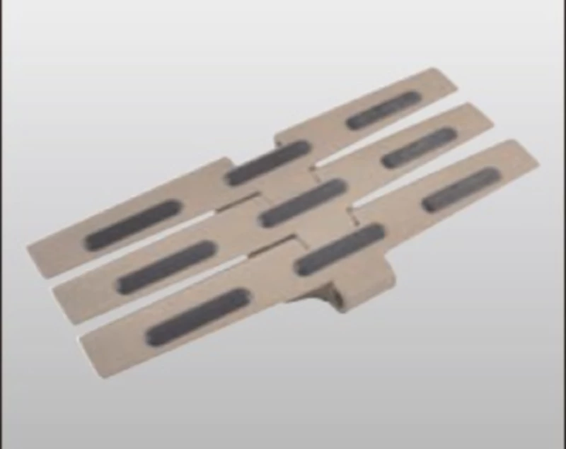 Plastic Flat Top Chains With Rubber Top Replacement Of System Plast 882TAB-K600G