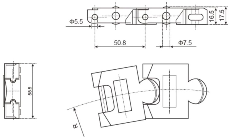 Plastic Multiflex Chain Replacement Of System Plast 9350