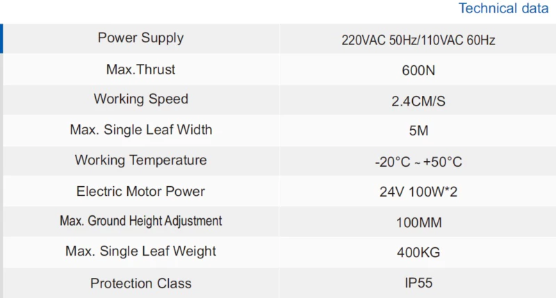 A02 swing gate opener Automatic Gate System for 400kg