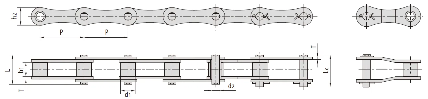 A620 Agricultural Roller Chain
