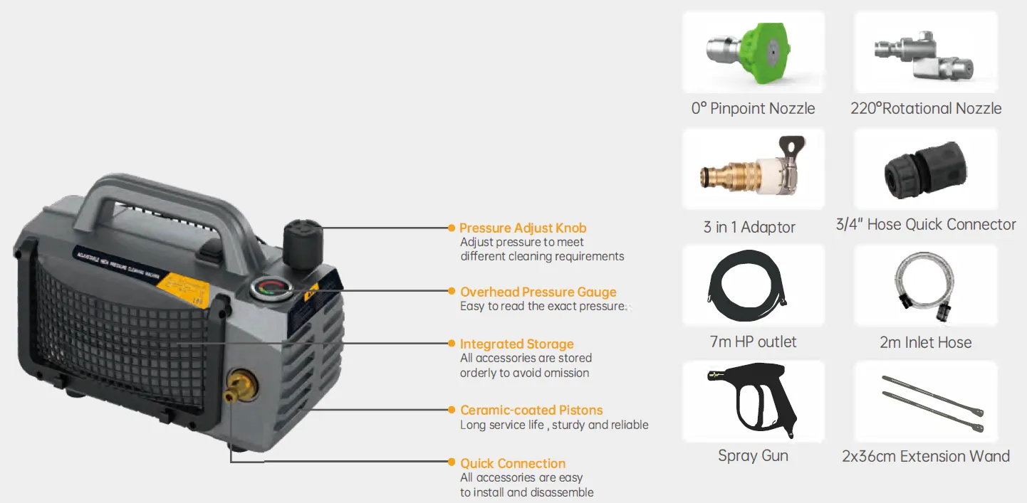 Adjustable High Pressure Air Conditioner Cleaning Machine PCW-6T for Cleaning Air Conditioner