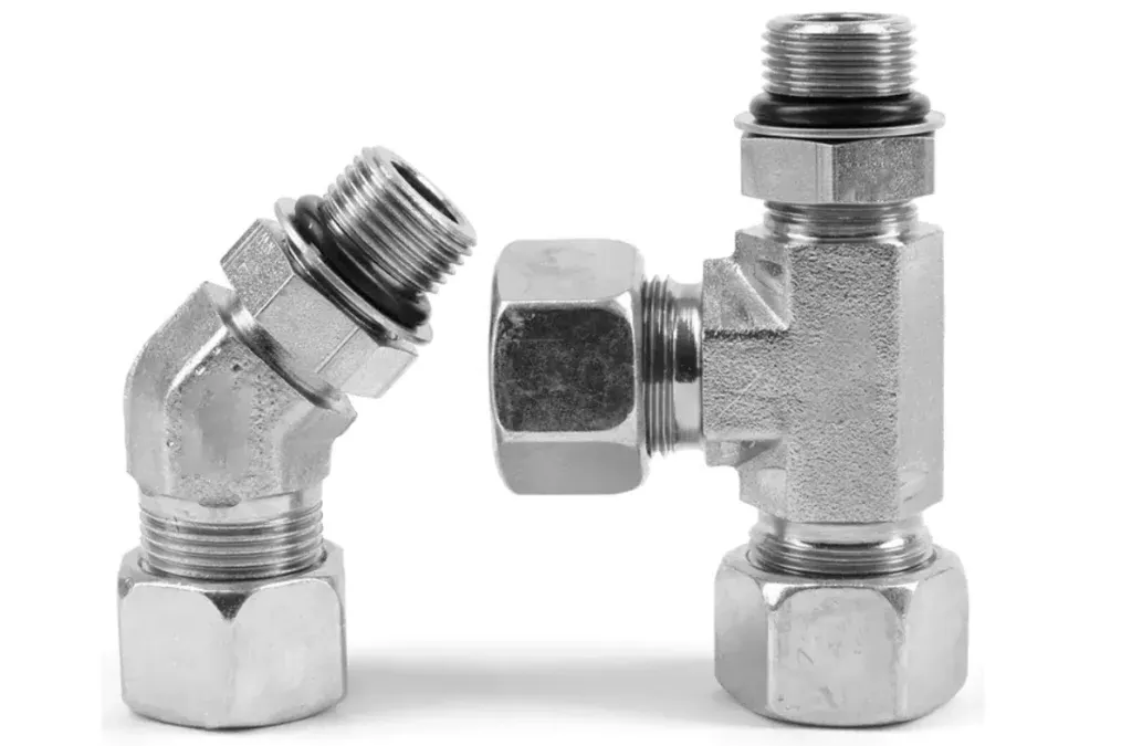 Adjustable Lock Nut 45°Elbow-VEE-M Hydraulic Fittings