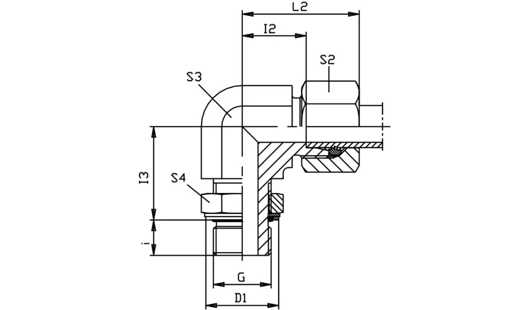 Adjustable Lock Nut Elbow-WEE-R Hydraulic Fittings