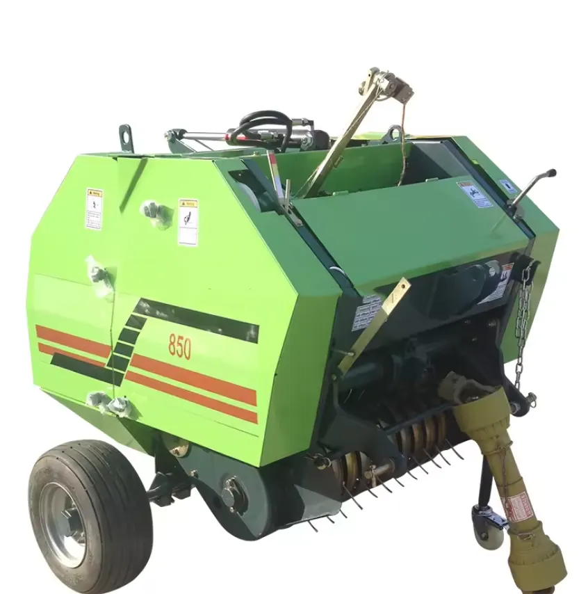 Full-Automatic Mini Hay Round Baler for Agricultural Hay Baling